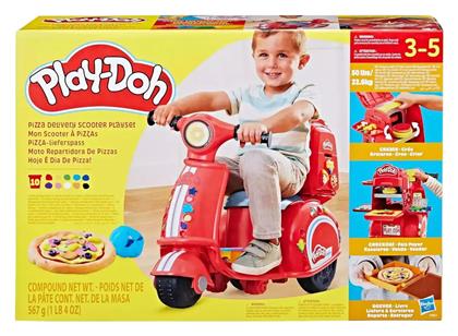 Play-Doh Pizza Delivery Scooter για 3+ Ετών, 10τμχ Hasbro