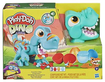 Play-Doh Πλαστελίνη - Παιχνίδι Dino Crew Crunchin T-Rex για 3+ Ετών, 3τμχ Hasbro