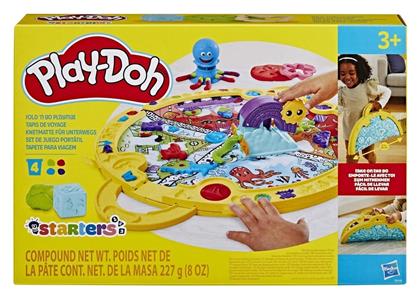 Play-Doh Πλαστελίνη - Παιχνίδι Fold N Go Playmat για 3+ Ετών, 4τμχ Hasbro