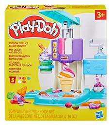 Play-Doh Πλαστελίνη - Παιχνίδι Rainbow Swirl Ice Cream για 3+ Ετών, 5τμχ Hasbro