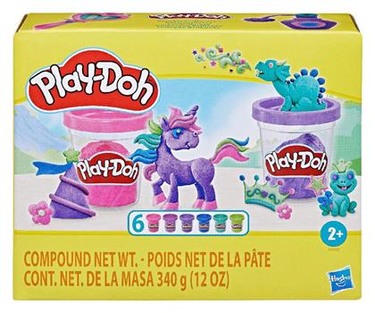 Play-Doh Πλαστελίνη - Παιχνίδι Sparkle Compound Collection 2.0 για 3+ Ετών, 6τμχ Hasbro