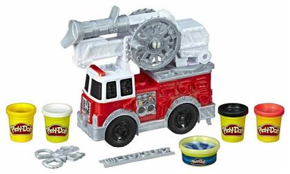 Play-Doh Πλαστελίνη - Παιχνίδι Wheels Fire Truck για 3+ Ετών, 5τμχ Hasbro