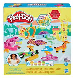 Play-Doh Πλαστελίνη - Παιχνίδι Wild Animals για 3+ Ετών, 6τμχ Hasbro