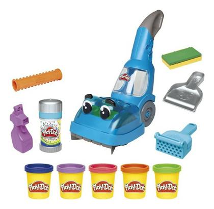 Play-Doh Πλαστελίνη - Παιχνίδι Zoom Vacuum & Clean Up για 3+ Ετών, 5τμχ Hasbro