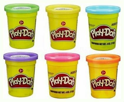 Play-Doh Play-doh για 2+ Ετών, (Διάφορα Χρώματα) 1τμχ Hasbro