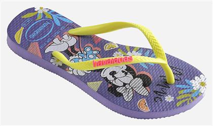 Παιδικές Σαγιονάρες Flip Flops Minnie Μωβ Slim Disney Cool Havaianas