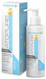 Atopure Baby Bath Oil για Ατοπικό Δέρμα 200ml με Αντλία Helenvita