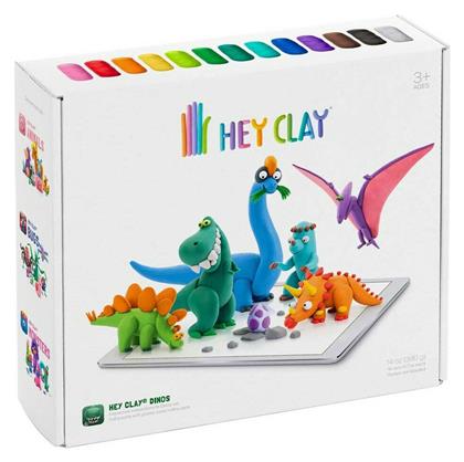 Claymates Δεινόσαυροι Πολύχρωμος Πηλός 390gr Hey Clay