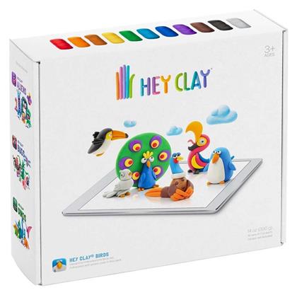 Claymates Πουλιά Πολύχρωμος Πηλός 390gr Hey Clay