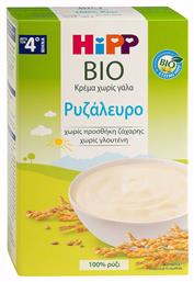 Βρεφική Κρέμα Bio Ρυζάλευρο Χωρίς Γάλα 4m+ 200gr χωρίς Γλουτένη Hipp