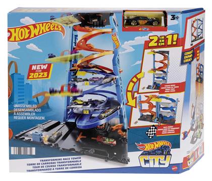 Πίστα City Transforming Race Tower για 3+ Ετών Hot Wheels