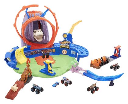 Πίστα T-Rex Volcano Arena για 4+ Ετών Hot Wheels από το Moustakas Toys