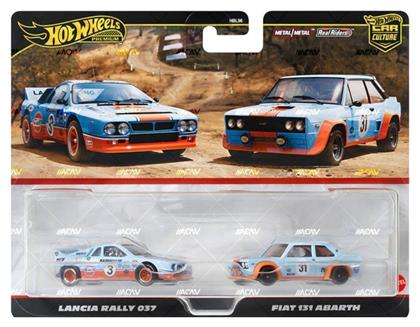 Premium Car Culture Real Riders Σετ 2 Lancia Rally 037 & Fiat 131 Abarth Hot Wheels από το BlablaToys