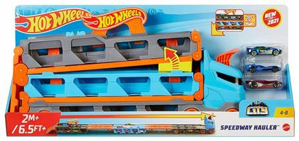 Σετ με Φορτηγό Speedway Hauler για 4+ Ετών Hot Wheels από το BlablaToys