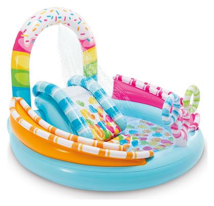 Candyfun Play Center Παιδική Στρογγυλή Πισίνα PVC Φουσκωτή 170x122εκ. Τιρκουάζ Intex