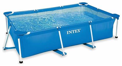Πισίνα PVC με Μεταλλικό Σκελετό Μπλε Intex