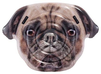 Pug Face Island Φουσκωτό Στρώμα Θαλάσσης με Χειρολαβές Καφέ 173εκ. Intex από το Plus4u