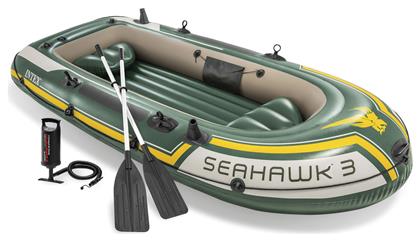 Seahawk 3 Φουσκωτή Βάρκα 3 Ατόμων Πράσινη με Κουπιά & Τρόμπα 295x137εκ. Intex