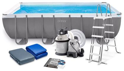 Ultra XTR Πισίνα PVC με Μεταλλικό Σκελετό Γκρι Intex