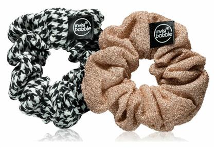 British Royal Sprunchie Duo Scrunchy Μαλλιών Χρυσό Invisibobble