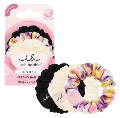 Ib Loop+ Be Strong Thick/Curly Hair Scrunchy Μαλλιών Πολύχρωμο 3τμχ Invisibobble