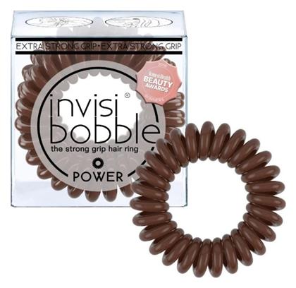 Original Σπιράλ Λαστιχάκια Καφέ Pretzel Brown 3τμχ Invisibobble