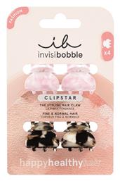 Σετ Κλαμεράκια για Μαλλιά Clipstar Petit Four 4τμχ Invisibobble