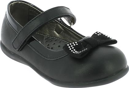 IQ Shoes Παιδικές Μπαλαρίνες με Σκρατς από Συνθετικό Δέρμα Μαύρες Marina 110 από το Pitsiriki