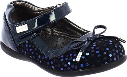 IQ Shoes Παιδικές Μπαλαρίνες με Σκρατς από Συνθετικό Δέρμα Navy Μπλε Hirina από το Pitsiriki
