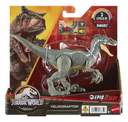 Jurassic World Epic Attack Velociraptor για 4+ Ετών - Mattel