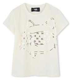 Παιδικό T-shirt Ivory, Beige Karl Lagerfeld