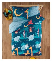 Σετ Σεντόνια Μονά Βαμβακερά Petrol, Ciel, Ochre, Terracotta 160x270cm 3τμχ Kentia