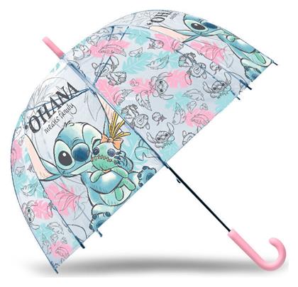 Παιδική Ομπρέλα Μπαστούνι Disney Stitch Ohana Διάφανη Kids Licensing