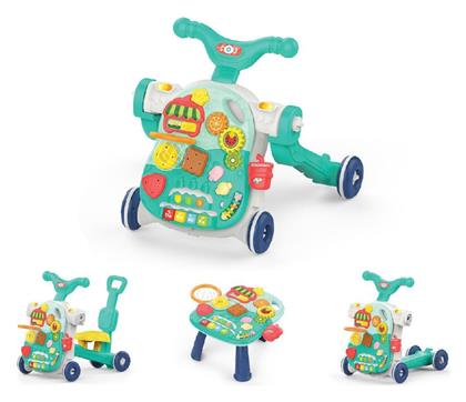 4 Σε 1 Sweet Escape Περπατούρα Ride On με Χειρολαβή Πράσινη Kikka Boo