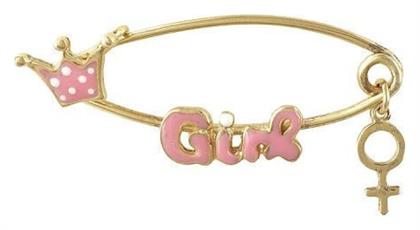 Παιδική Παραμάνα από Επιχρυσωμένο Ασήμι για Κορίτσι Kiriakos Gofas