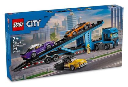 City Car Transporter Truck With Sports Cars για 7+ Ετών 998τμχ Lego