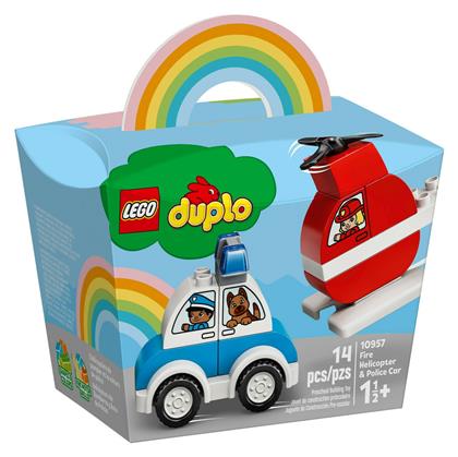 Duplo: Fire Helicopter Police Car για 1.5+ ετών Lego