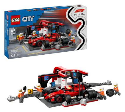 F1® Pit Stop & Pit Crew with Ferrari Car Lego