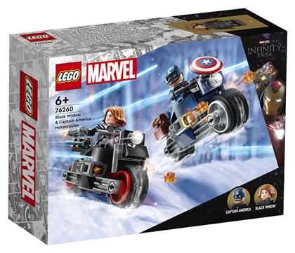 Marvel Black Widow & Captain America Motorcycles για 6+ ετών Lego