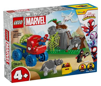 Marvel Team Spidey Dino Crawler Rescue για 4+ Ετών 136τμχ Lego