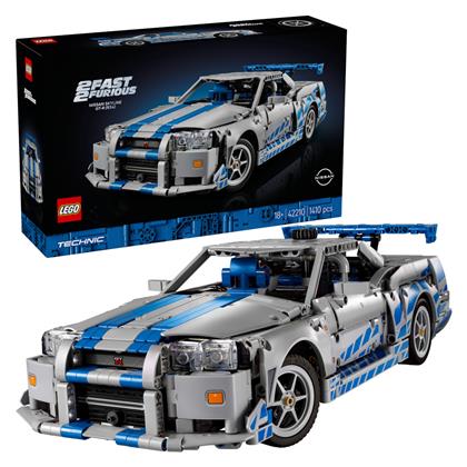 LEGO Technic 2 Fast 2 Furious Nissan Skyline GT-R (R34) Car για 18+ Ετών 1410τμχ - Lego