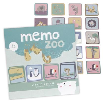 Εκπαιδευτικό Παιχνίδι Memo Zoo για 3+ Ετών Little Dutch από το Spitishop