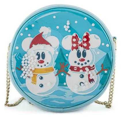 Snowman Minnie Snow Globe Παιδική Τσάντα Ώμου Γαλάζια 17.5x17.5x6εκ. Loungefly