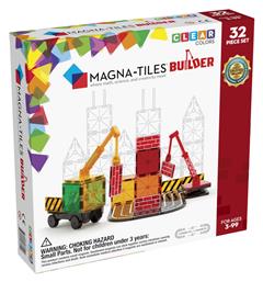 Magna-Tiles Μαγνητικό Παιχνίδι Κατασκευών Builder 32τμχ για Παιδιά 3+ Ετών - Magna Tiles