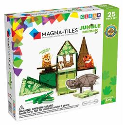 Magna-Tiles Μαγνητικό Παιχνίδι Κατασκευών Clear Colors Jungle για Παιδιά 3+ Ετών - Magna Tiles