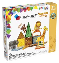 Magna-Tiles Μαγνητικό Παιχνίδι Κατασκευών Clear Colors Safari για Παιδιά 3+ Ετών - Magna Tiles