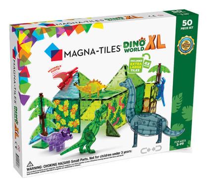 Magna-Tiles Μαγνητικό Παιχνίδι Κατασκευών Δεινόσαυροι για Παιδιά 3+ Ετών - Magna Tiles