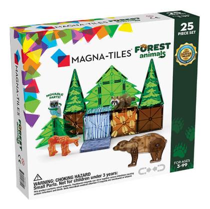 Magna-Tiles Μαγνητικό Παιχνίδι Κατασκευών Forest Animals για Παιδιά 3+ Ετών - Magna Tiles