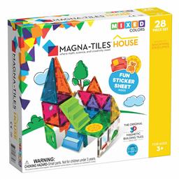 Magna-Tiles Μαγνητικό Παιχνίδι Κατασκευών Mixed Colors για Παιδιά 3+ Ετών - Magna Tiles