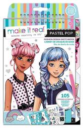 Ζωγραφική Fashion Design Sketchbook Pastel Pop για Παιδιά 6+ Ετών Make It Real από το BlablaToys